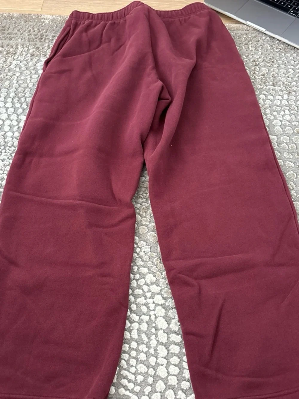 Aritzia Kids Maroon Fleece Joggers
